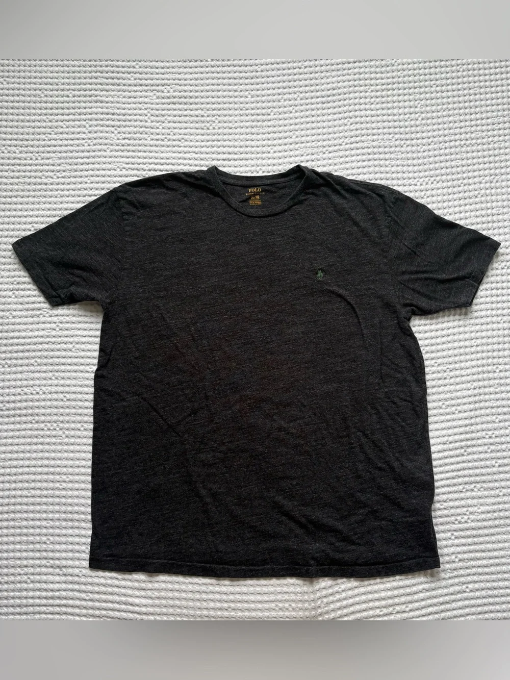 Polo Ralph Lauren Pony Logo Tee Charcoal Heather Gray - Men’s XL